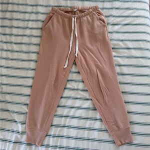 Aerie Peach/Tan Jogger Pants with Drawstring